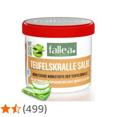 Fallea Teufelskralle Salbe mit Aloe Vera für entspannende Massagen von Haut, Muskeln & Gelenken. Wohltuende Naturprodukte.