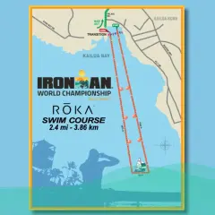 Mapa trasy pływackiej Ironman World Championship w Kailua-Kona. Dowiedz się, co to Ironman!