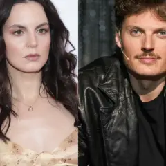 Agata Turkot i jej mąż, uśmiechnięty mężczyzna w skórzanej kurtce.