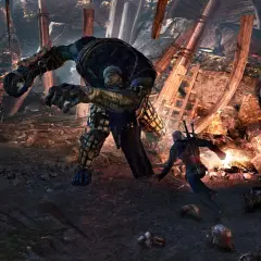Geralt walczy z potworem w jaskini. Ile zajmuje przejście Wiedźmina 3? Zależy od stylu gry!