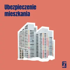 Jak ubezpieczyć dom? Grafika przedstawia nowoczesne bloki mieszkalne, symbolizujące bezpieczeństwo i ochronę.