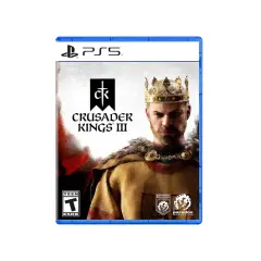Okładka gry Crusader Kings III na PS5 z wizerunkiem króla.
