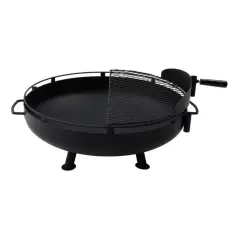 Svart grillgaller på ben, redo för sommarens grillkvällar.