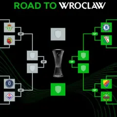 Drabinka Ligi Konferencji Europy: Real Betis, Jagiellonia, Fiorentina i inne drużyny walczą o drogę do Wrocławia. Rankingi ligowe i fazy pucharowe.