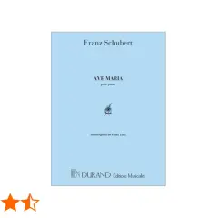 Okładka nut "Ave Maria" Franza Schuberta, transkrypcja Franza Liszta.