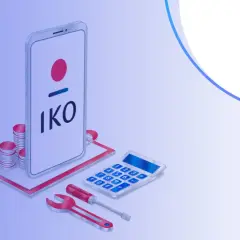 PKO Konto Walutowe: sprawdź opłaty i zarządzaj finansami z aplikacją IKO. Kalkulator, monety i narzędzia sugerują kontrolę nad kosztami.