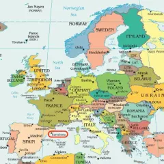 Gdzie jest Barcelona? Na mapie Europy, w Hiszpanii, na wybrzeżu Morza Śródziemnego.