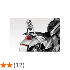 Sissy bar cromato per Honda Shadow 600, con pratico portapacchi posteriore per i tuoi viaggi.