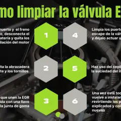 Guía visual para cambiar válvula EGR. Instrucciones paso a paso para limpiar y mantener la válvula EGR de tu coche.