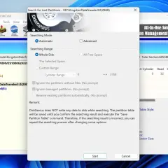 DiskGenius sucht nach verlorenen Partitionen auf einem Kingston DataTraveler 3.0 (29GB) USB-raw laufwerk.