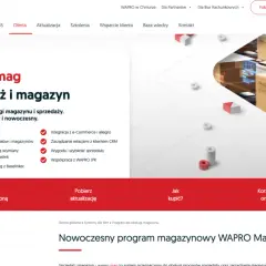 Nowoczesny program do stanów magazynowych WAPRO Mag usprawnia sprzedaż i zarządzanie magazynem.
