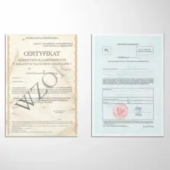 Dwa dokumenty: certyfikat kompetencji zawodowych testy i licencja transportowa.