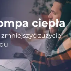 Pompa ciepła: jak zwiększyć wydajność i zmniejszyć zużycie prądu. Mężczyzna w kocu analizuje rachunki.