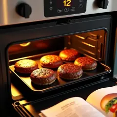 Jak piec burgery w piekarniku? Temperatura, czas i soczystość