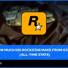 Rockstar Games logo nad stosem pieniędzy. Ile zarobiło GTA 5?