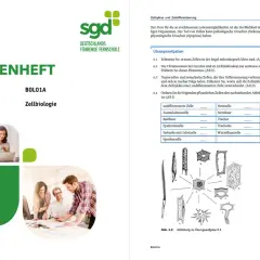 Studienheft Zellbiologie für das Fachabi Fernstudium. Übungsaufgaben zur Zellbiologie mit Abbildungen.
