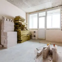 Materiały do ocieplenia ścian od wewnątrz: bloczki z betonu komórkowego i płyty z wełny mineralnej.