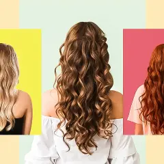Tres estilos de cabello ondulado: rubio, castaño y pelirrojo. Aprende como ondular el pelo para lucir estas ondas.