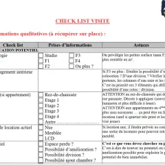 Checklist visite maison : informations qualitatives pour évaluer le potentiel d'un bien immobilier.