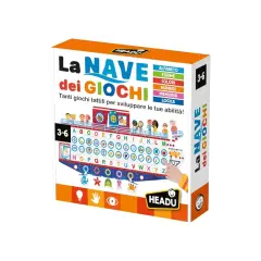 La Nave dei Giochi: tanti giochi sensoriali tattili per sviluppare alfabeto, forme, colori, numeri, memoria e logica. Ideale per bambini 3-6 anni.