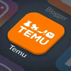 Logo aplikacji Temu na tle innych ikon mediów społecznościowych. Czy temu jest bezpieczne?