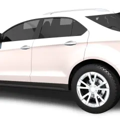 Biały SUV z przyciemnianymi szybami, idealny na impuls leasing. Elegancki design i sportowe felgi.