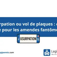 Usurpation ou vol de plaques d'immatriculation : que faire pour les amendes fantômes ? Le site LegiPermis.com propose des solutions.
