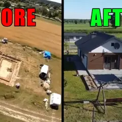 Przed i po: od wykopu pod fundamenty do gotowego domu. Ile trzeba mieć pieniędzy żeby zacząć budowę domu? Zobacz przemianę!