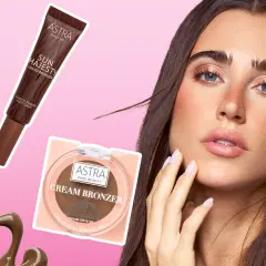 Bronzer cos'è? Astra offre un bronzer liquido e in crema per un look solare naturale.