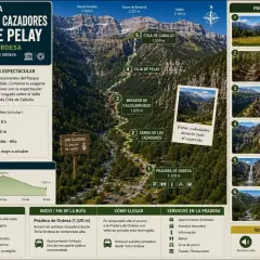 Ruta por el Valle de Ordesa, incluyendo la Senda de los Cazadores y la espectacular Faja de Pelay.