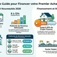 Guide PTZ 2026 : éligibilité, plafonds de revenus rehaussés, financement jusqu'à 50% et différé de remboursement.