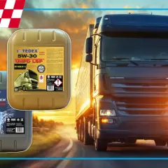 Olej silnikowy Tedex 5W-30 UHPD LSP. Co oznacza SAE 30? To klasa lepkości oleju, idealna dla ciężarówek.