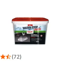 MEM Water Stop Liquid: Gießfähige Universal-Abdichtung. Positive Erfahrungen mit diesem Produkt zur Feuchtigkeitssperre für Böden.