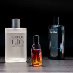 Perfumy w bagażu podręcznym: Acqua di Gio, Fahrenheit Dior i Cool Water. Idealne na podróż.