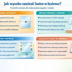 Na jakiej wysokości lustro? Uniknij błędów, wieszaj idealnie!