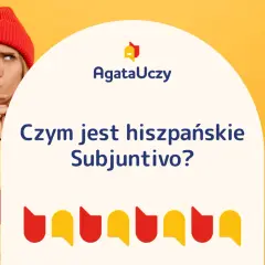 Zastanawiasz się nad hiszpańskim **subjuntivo presente**? Dziewczyna w żółtej kurtce i czerwonej czapce myśli intensywnie.