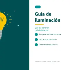 Guía de iluminación: 2700K cálida para dormitorio, 4000K neutra para cocina, 5000K fría para garaje. ¿Cuántos lumenes por metro cuadrado?