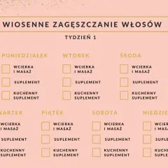 Plan tygodniowy na wiosenne zagęszczanie włosów: wcierka, masaż, suplementy i kuchenne wsparcie. Jak zapuszczać włosy?