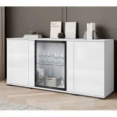 Aparador blanco: ¿mate o brillo? Guía para un salón con estilo