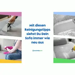Sofa-Reinigung: Fleckenentfernung und Dampfreinigung für ein wie neues Sofa.