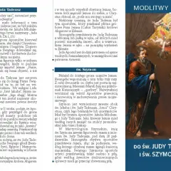 Litania do św. Judy Tadeusza z obietnicami. Obraz przedstawia św. Judę Tadeusza i św. Szymona.