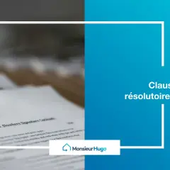 Un document juridique avec le texte "Clause résolutoire du Bail". Un modèle pour une rupture de bail.