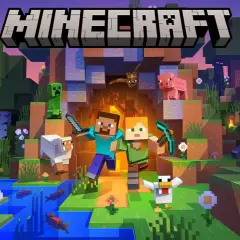 Steve i Alex w świecie Minecraft, otoczeni przez moby. Jaka jest najnowsza wersja Minecraft?