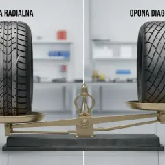 Opona radialna i diagonalna na wadze. Różnica w konstrukcji i wadze.