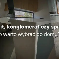 Nowoczesne blaty kuchenne: czarny granit, jasny konglomerat czy kamień imitujący marmur? Co wybrać do domu?
