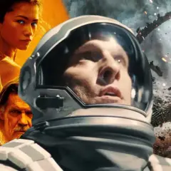 Kolaż z motywami z filmów: "Diuna", "Interstellar" i "Godzilla". To z pewnością jedne z najlepszych filmów 21 wieku.