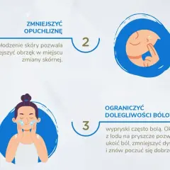 Jak pozbyć się pryszcza w kilka godzin? Chłodzenie skóry zmniejsza opuchliznę, a okład z lodu łagodzi ból.