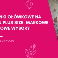 Elegancka kobieta w markowej odzieży damskiej duże rozmiary. Sukienka ołówkowa na jesień, stylowy wybór.