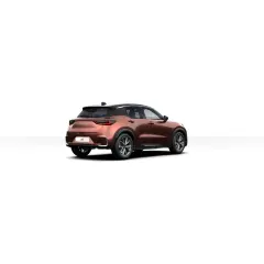 Brązowy Lexus LBX z czarnym dachem, widok z tyłu. Poznaj jego kompaktowe lexus lbx wymiary, idealne do miasta.