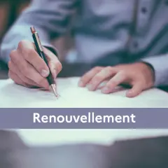 Main tenant rédige un exemple de lettre de demande de prolongation d'activité.